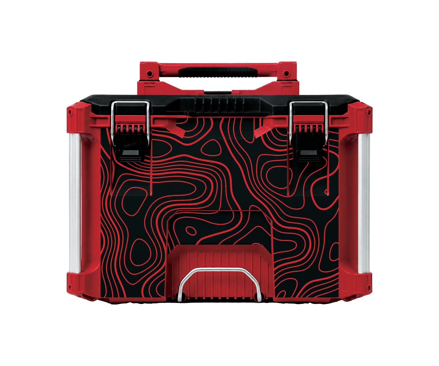 Red Topographics – Rolling Tool Box Wrap Kit