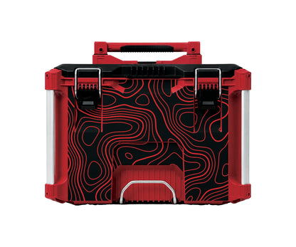 Red Topographics – Rolling Tool Box Wrap Kit