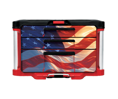 American Flag – 3-Drawer Toolbox Wrap Kit