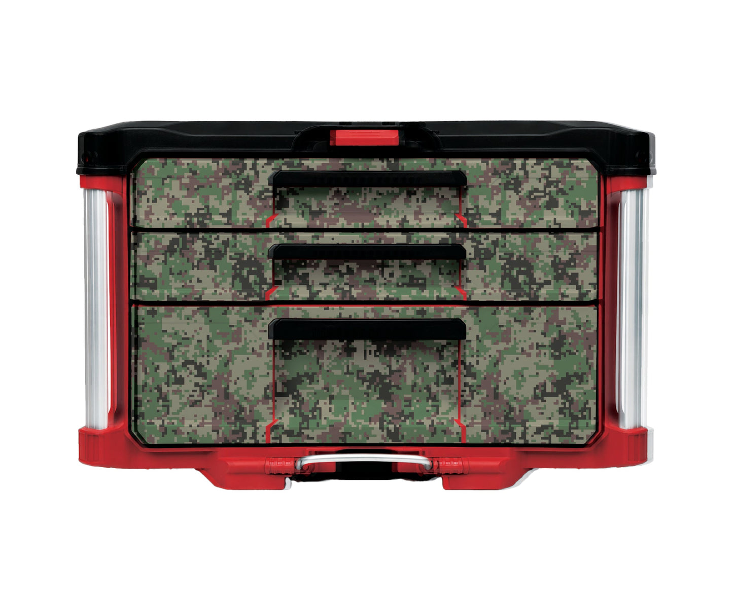 Woodland Digital Camo – 3-Drawer Tool Box - 2 Small / 1 Large Wrap Kit
