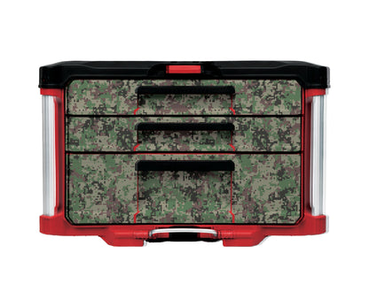 Woodland Digital Camo – 3-Drawer Tool Box - 2 Small / 1 Large Wrap Kit