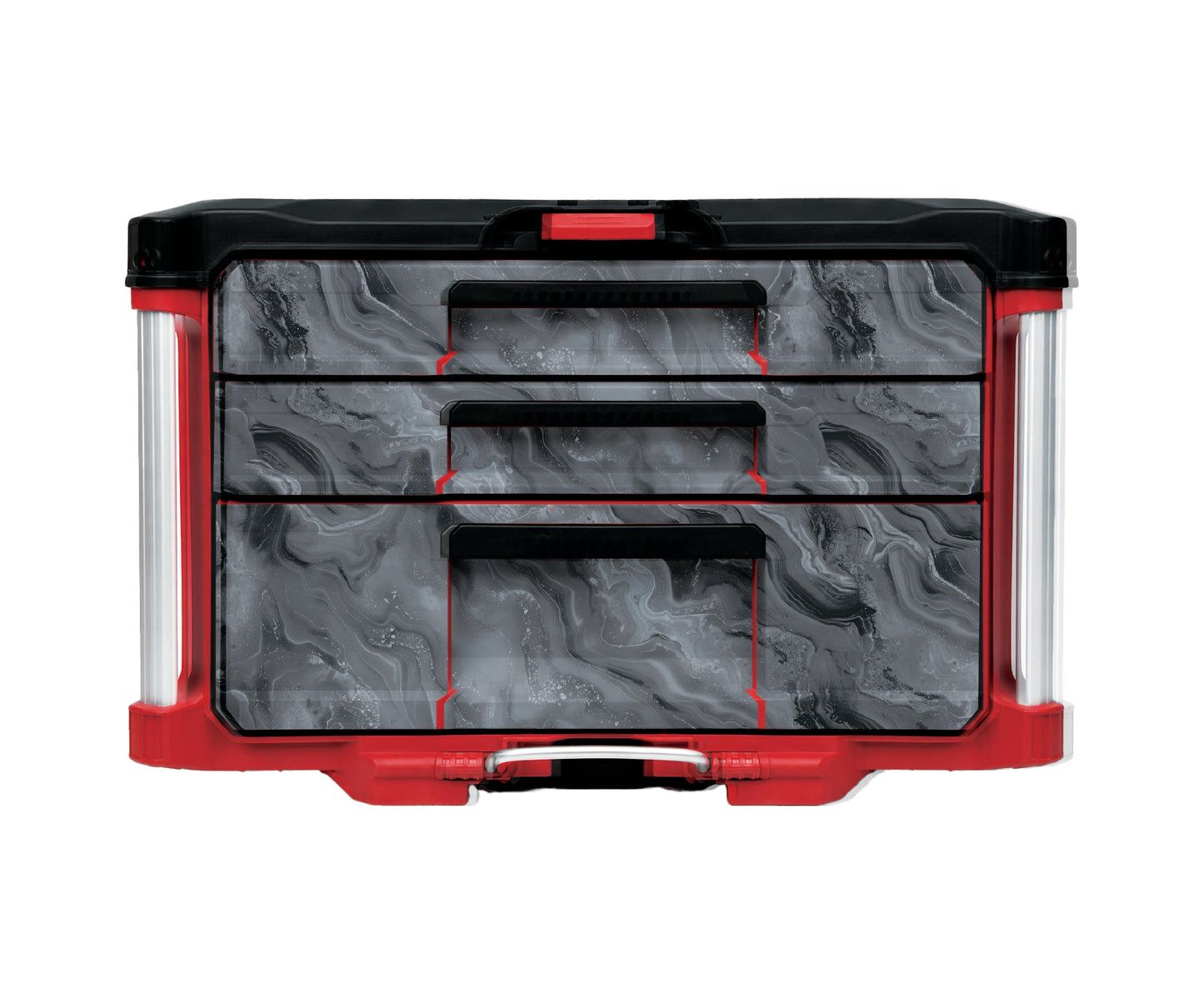 Black Marble – 3-Drawer Tool Box - 2 Small / 1 Large Wrap Kit