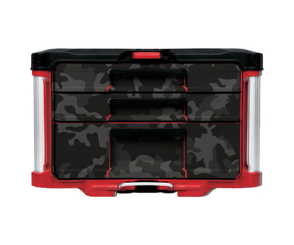 Black Multi Camo – 3-Drawer Tool Box - 2 Small / 1 Large Wrap Kit