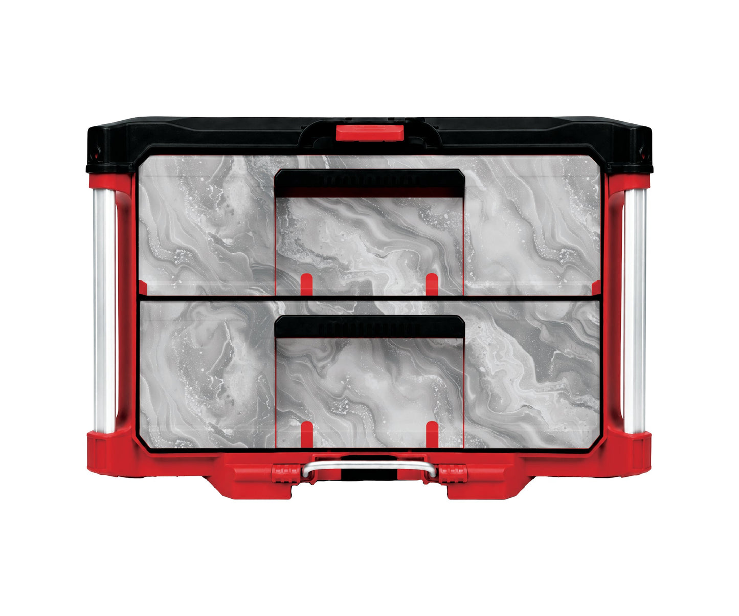 White Marble – 2-Drawer Tool Box Wrap Kit