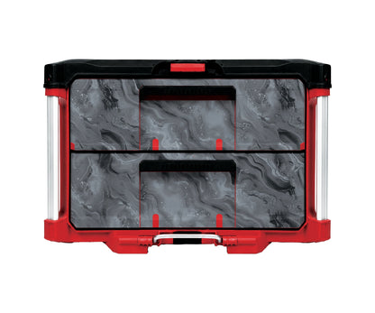 Black Marble – 2-Drawer Tool Box Wrap Kit