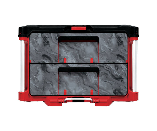 Black Marble – 2-Drawer Tool Box Wrap Kit