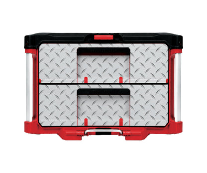 Diamond Plate – 2-Drawer Tool Box Wrap Kit