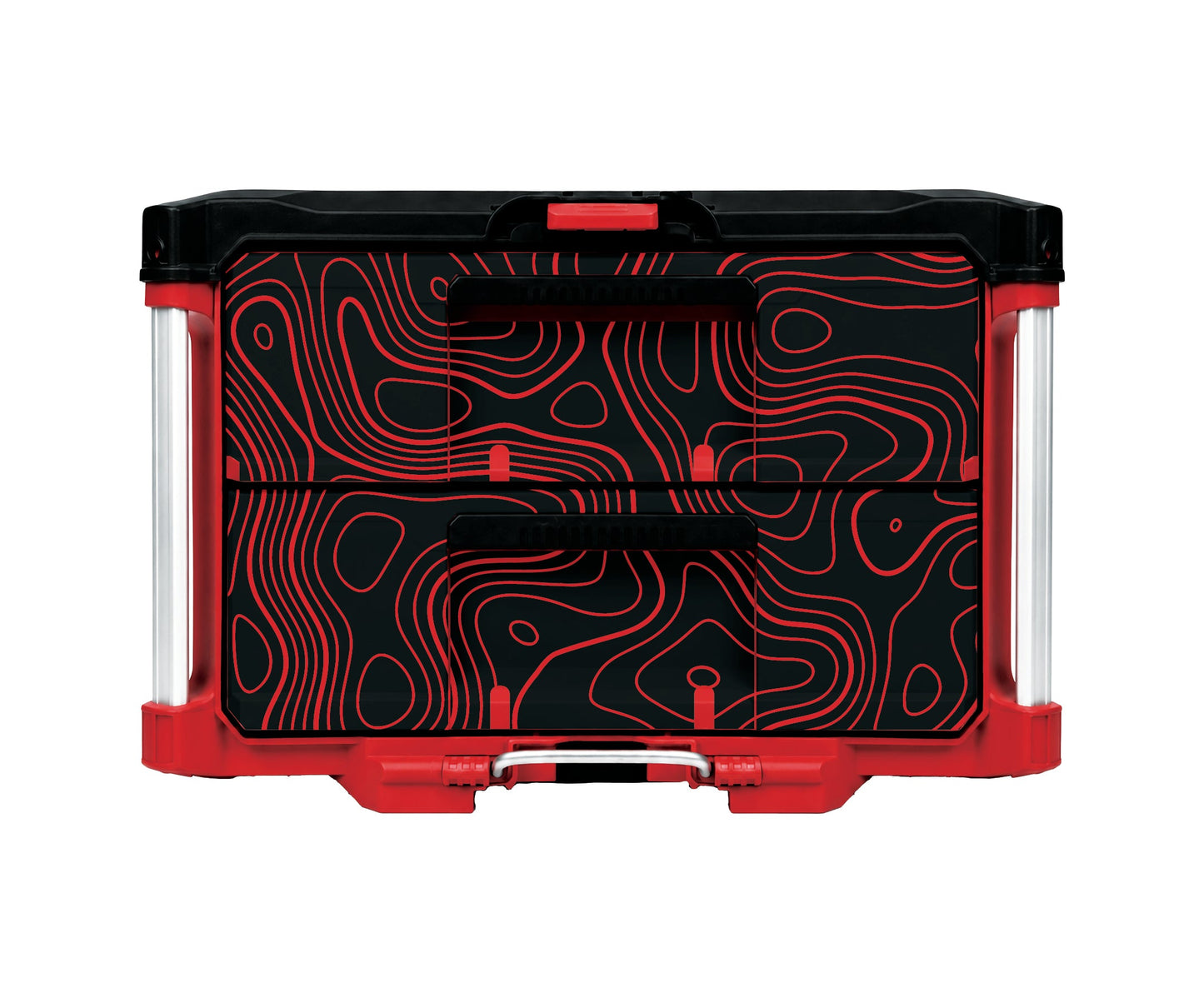 Red Topographics – 2-Drawer Tool Box Wrap Kit