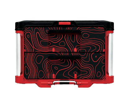 Red Topographics – 2-Drawer Tool Box Wrap Kit