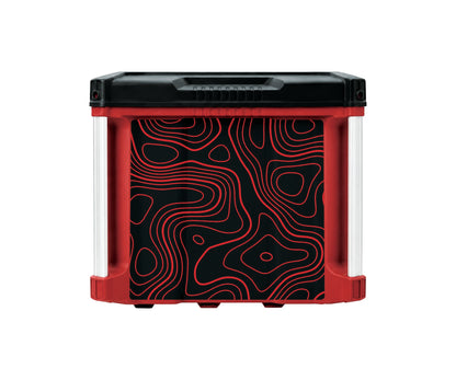 Red Topographics – 3-Drawer Tool Box - 2 Small / 1 Large Wrap Kit