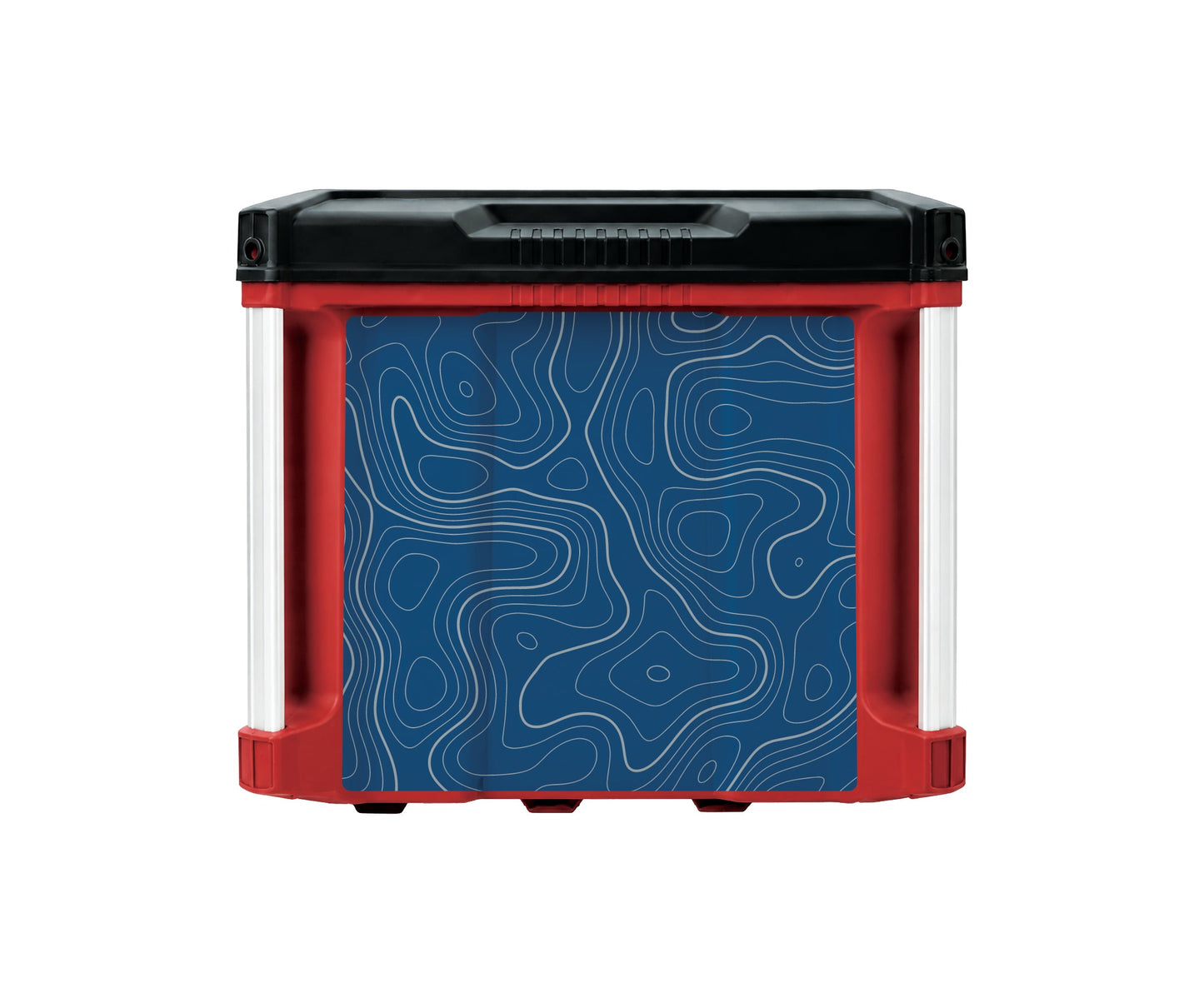 Blue Topographic – 2-Drawer Tool Box Wrap Kit