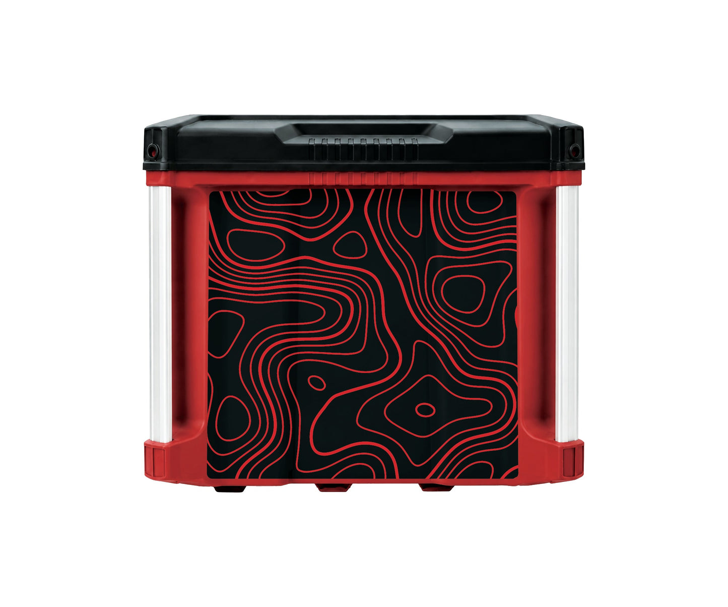 Red Topographics – 4-Drawer Tool Box Wrap Kit