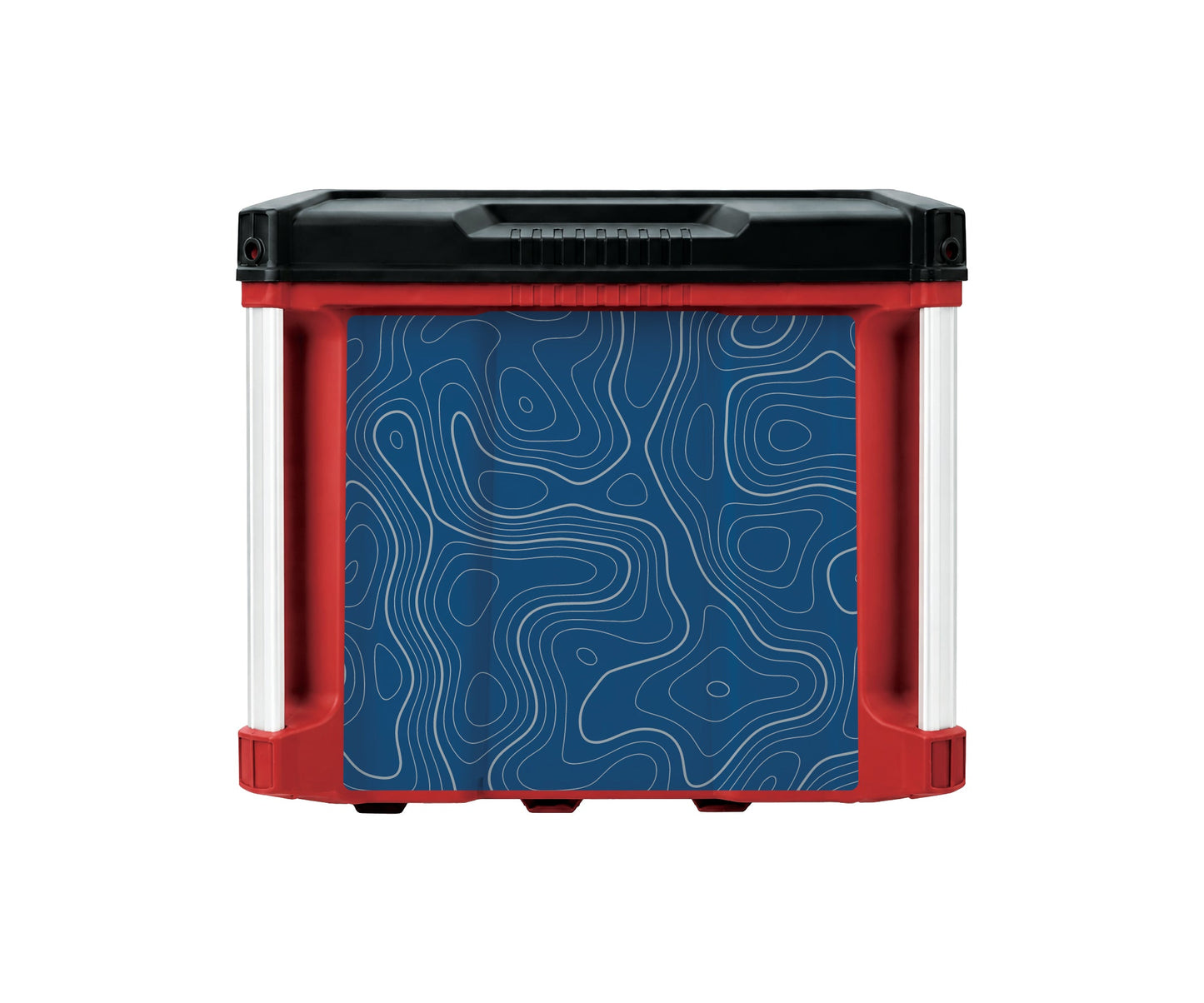 Blue Topographic – 4-Drawer Tool Box Wrap Kit