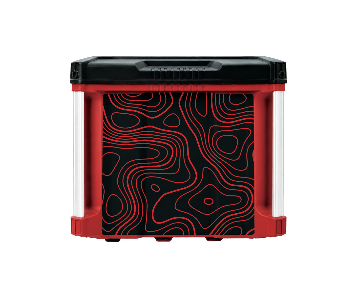Red Topographics – 3-Drawer Tool Box - 2 Small / 1 Large Wrap Kit