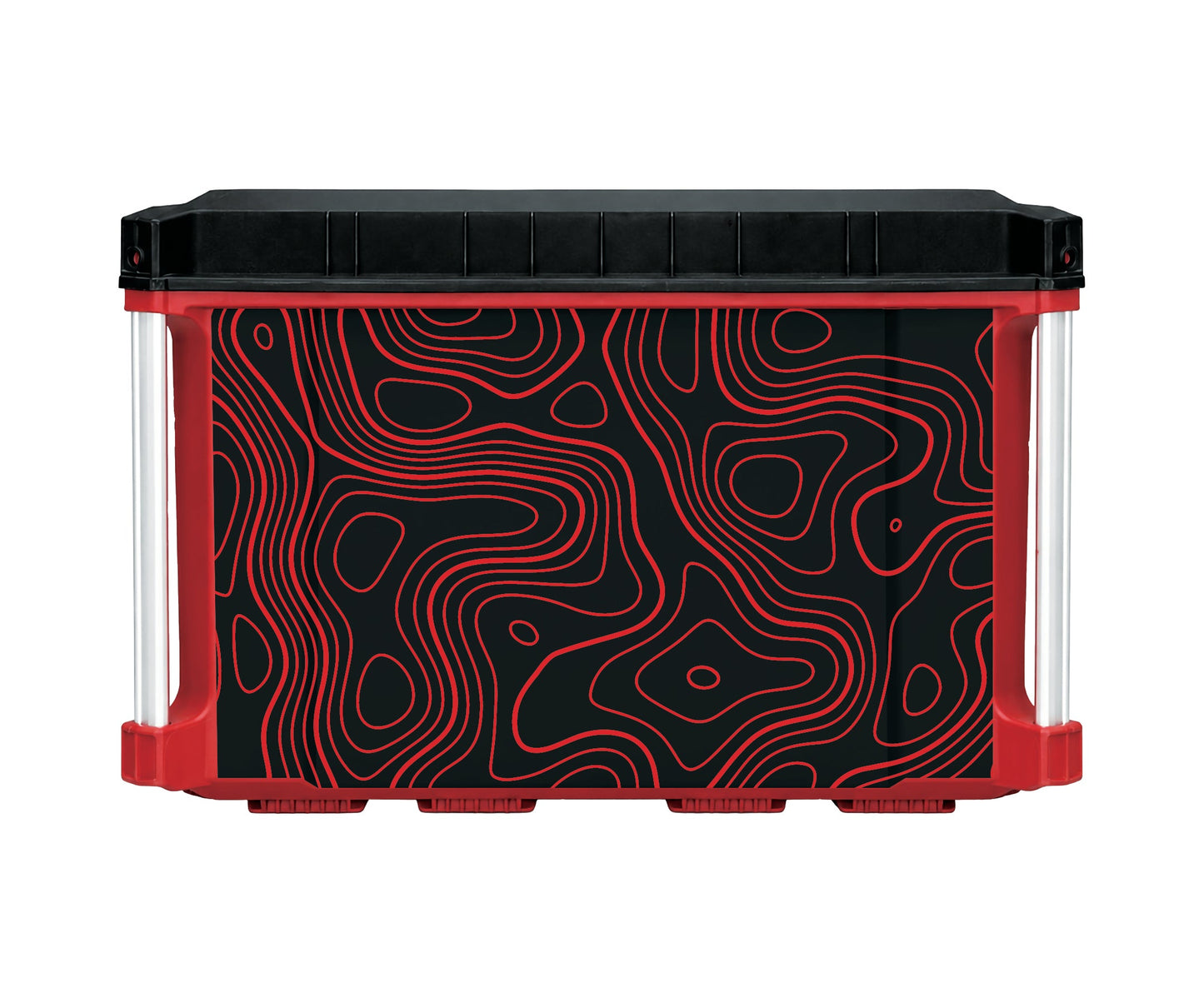 Red Topographics – 2-Drawer Tool Box Wrap Kit
