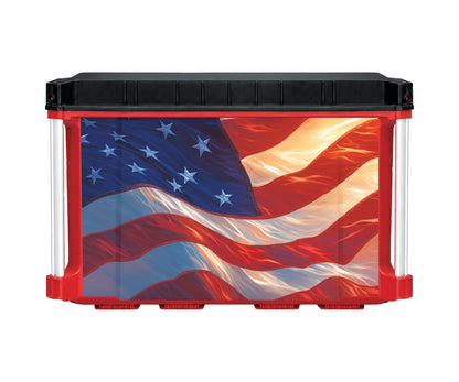 American Flag – 4-Drawer Toolbox Wrap Kit
