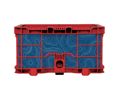 Blue Topographic – Crate Wrap Kit