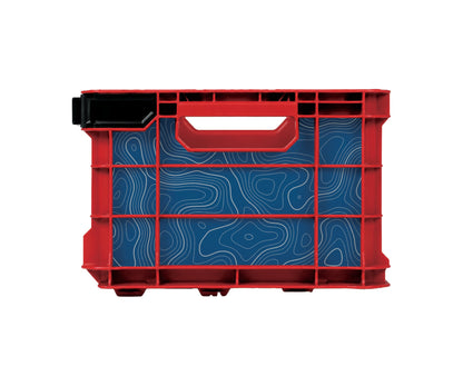 Blue Topographic – Crate Wrap Kit