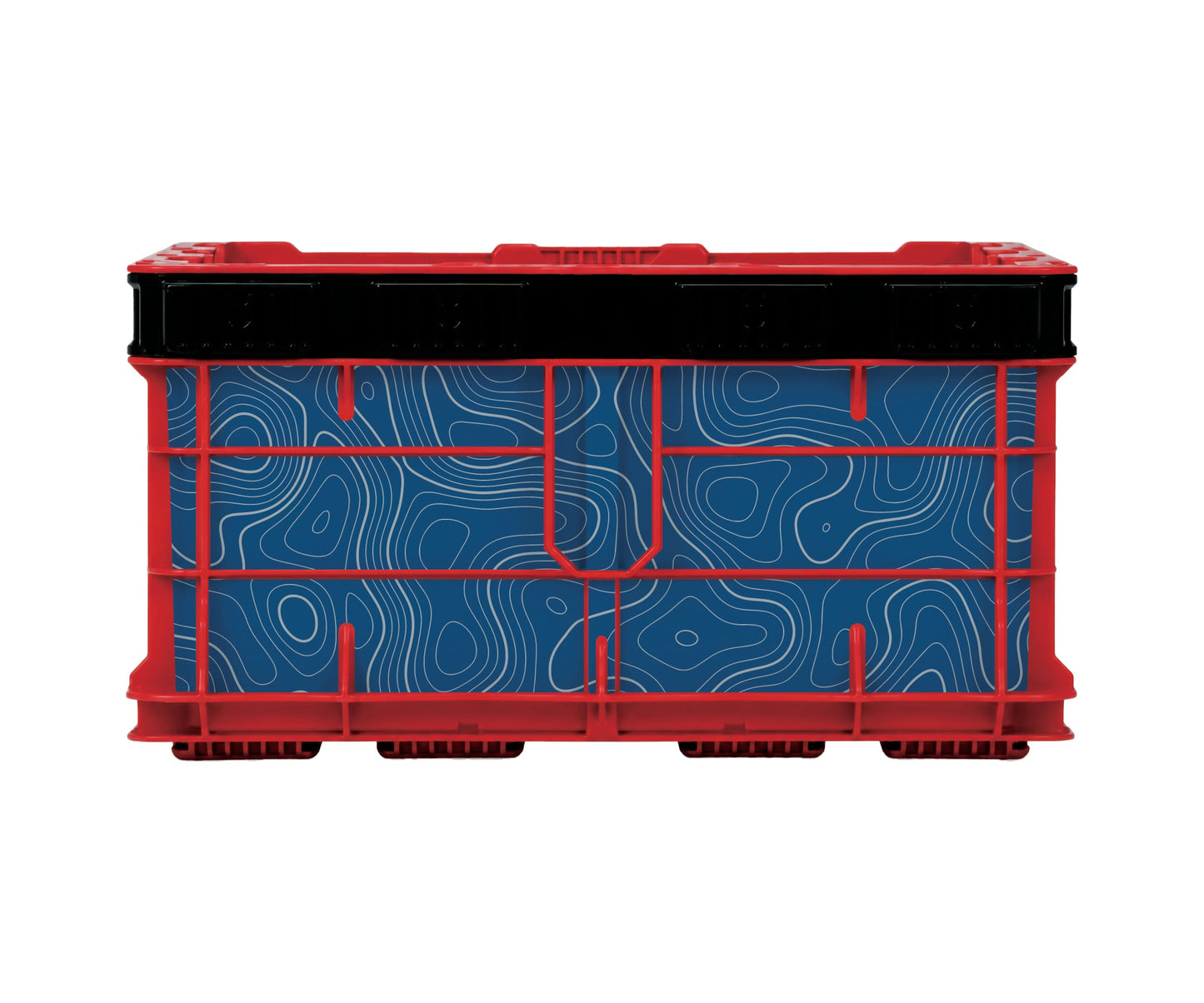 Blue Topographic – Crate Wrap Kit