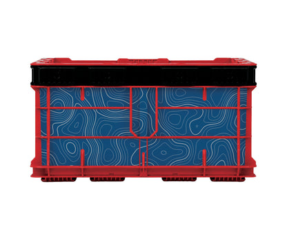 Blue Topographic – Crate Wrap Kit