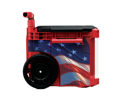 American Flag – Rolling Toolbox