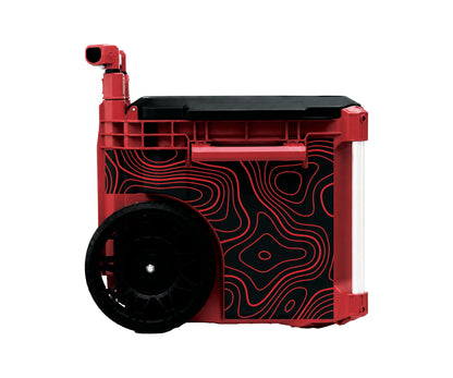 Red Topographics – Rolling Tool Box Wrap Kit