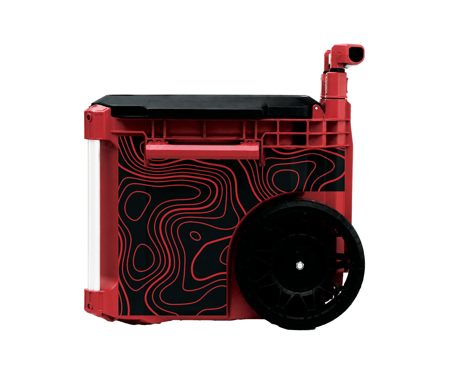 Red Topographics – Rolling Tool Box Wrap Kit