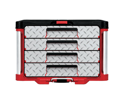 Diamond Plate – 4-Drawer Tool Box Wrap Kit