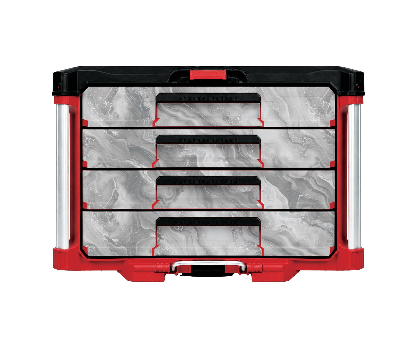 White Marble – 4-Drawer Tool Box Wrap Kit