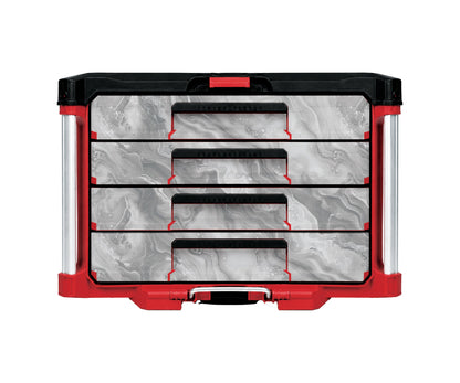 White Marble – 4-Drawer Tool Box Wrap Kit