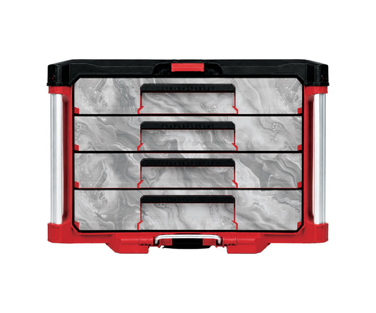 White Marble – 4-Drawer Tool Box Wrap Kit