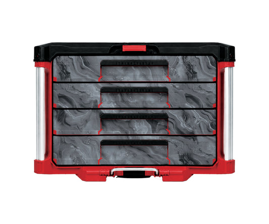 Black Marble – 4-Drawer Tool Box Wrap Kit