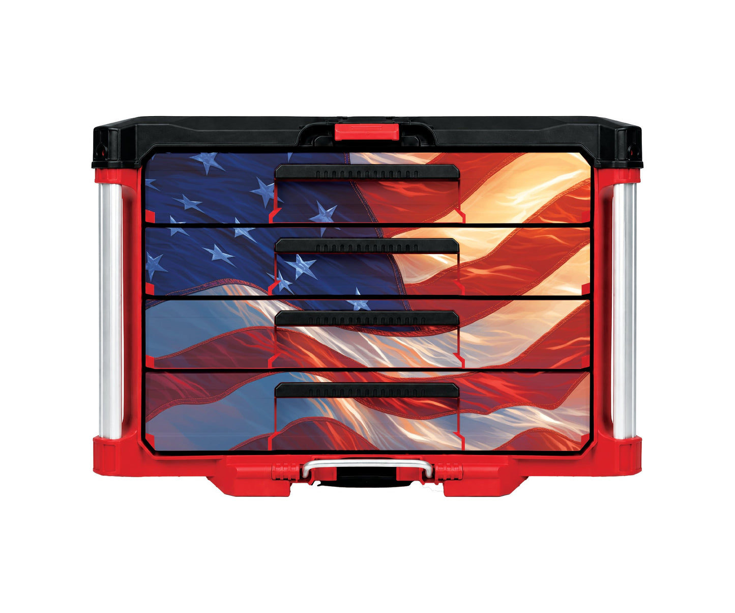 American Flag – 4-Drawer Toolbox Wrap Kit