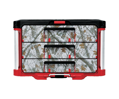 Snow Camo – 3 Medium-Drawer Tool Box Wrap Kit