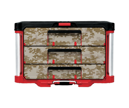 Desert Digital Camo – 3 Medium-Drawer Tool Box Wrap Kit