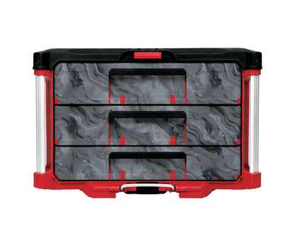 Black Marble – 3 Medium-Drawer Tool Box Wrap Kit