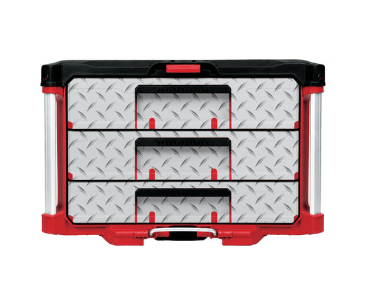 Diamond Plate – 3 Medium-Drawer Tool Box Wrap Kit
