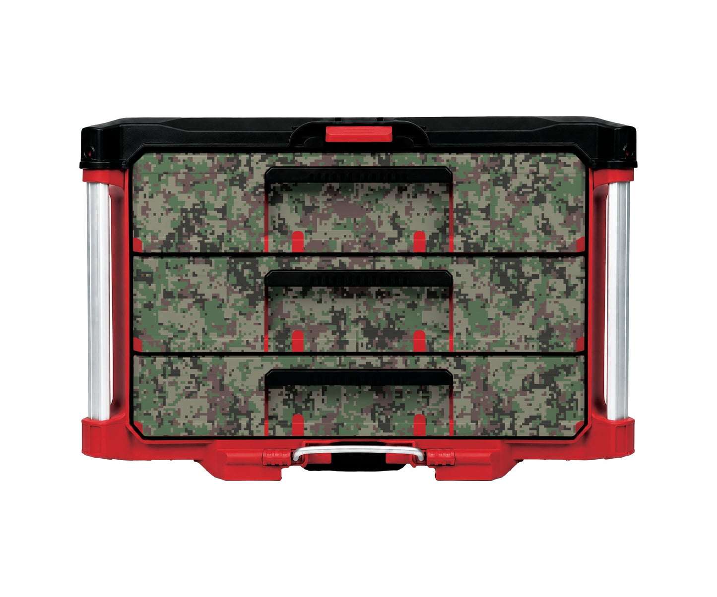 Woodland Digital Camo – 3 Medium-Drawer Tool Box Wrap Kit