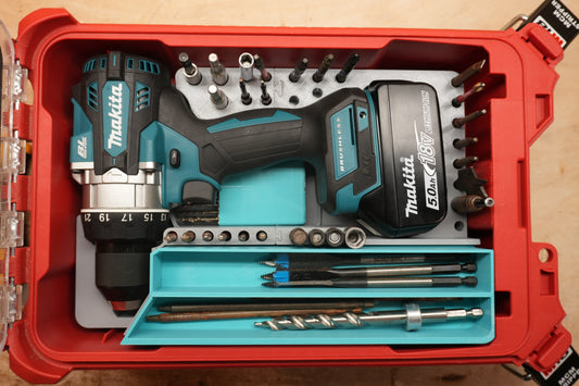 Packout Insert for Makita 18v Hammer Drill (Mk18HD)