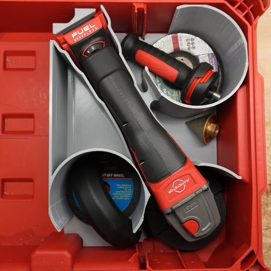 Packout Small Tool Box Insert For Milwaukee M18 FUEL Variable Speed 4 1/2" Grinder 2888 (MAG2888 TB)