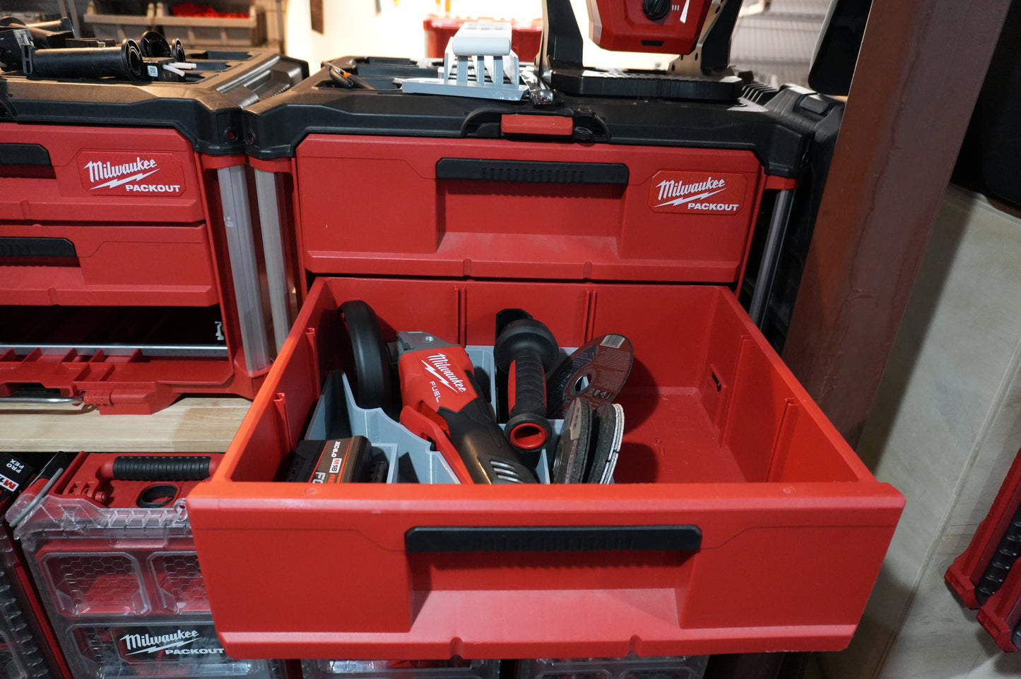 Packout Drawer Insert For Milwaukee M18 FUEL 4 1/2" Variable Speed Grinder 2888 (MAG2888 D)