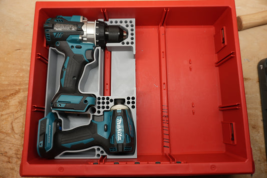 Packout Drawer Insert for Makita 18v Drill & Impact Driver (Mk18DID D)