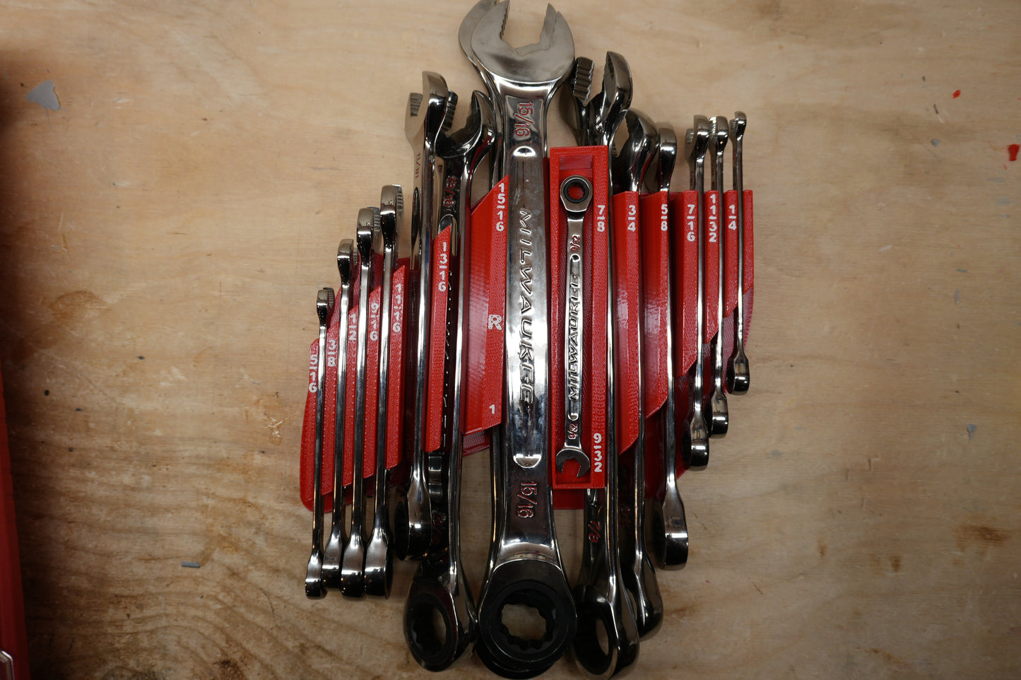 Packout Insert For SAE Ratcheting Combination Wrench Set (RCW-S)