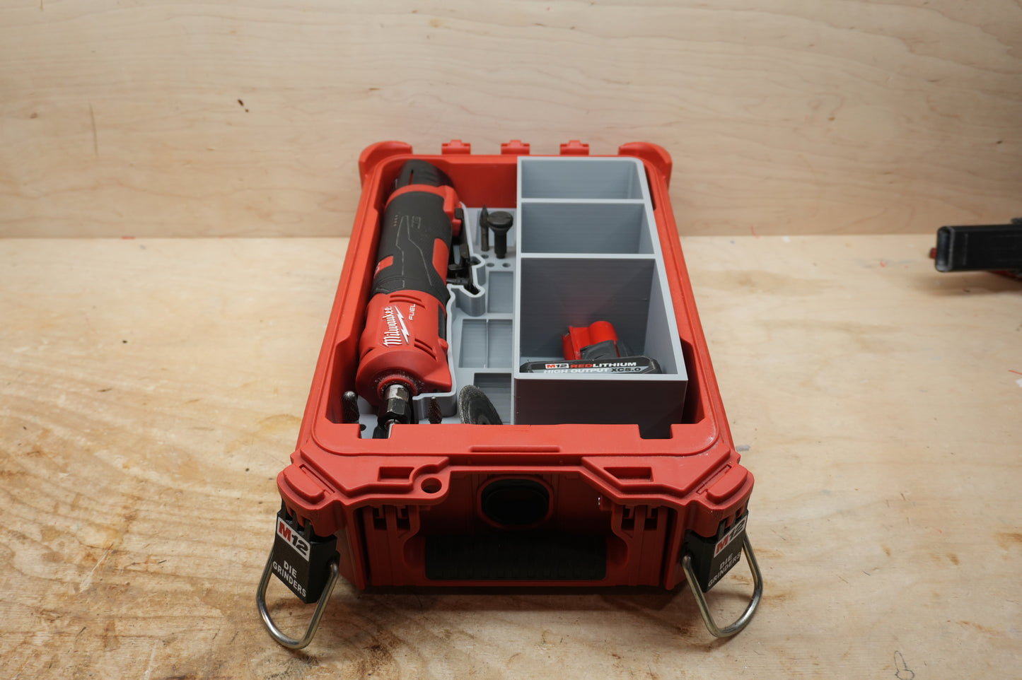 Packout Insert For M12 Straight Die Grinder (MSDG)