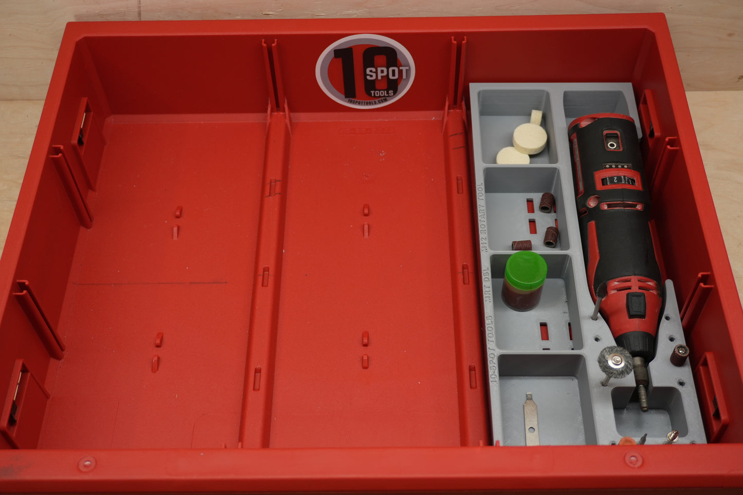 Packout Drawer Slimline Insert For M12 Rotary Tool (Brushed) (MRT DSL)