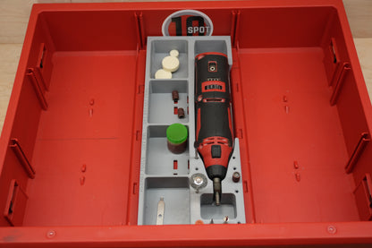 Packout Drawer Slimline Insert For M12 Rotary Tool (Brushed) (MRT DSL)