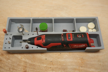 Packout Drawer Slimline Insert For M12 Rotary Tool (Brushed) (MRT DSL)