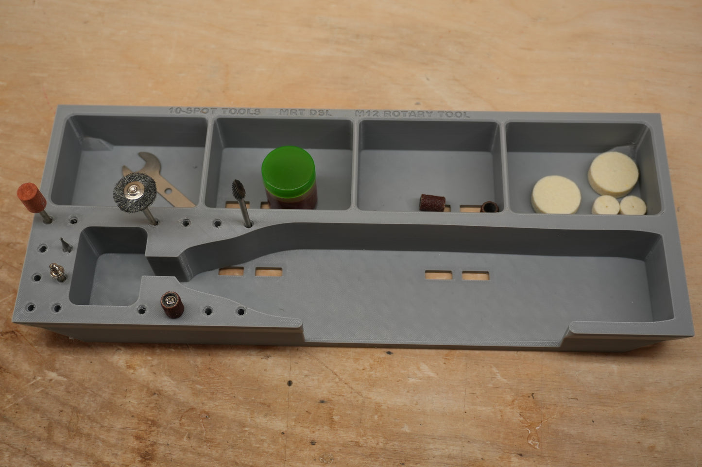 Packout Drawer Slimline Insert For M12 Rotary Tool (Brushed) (MRT DSL)