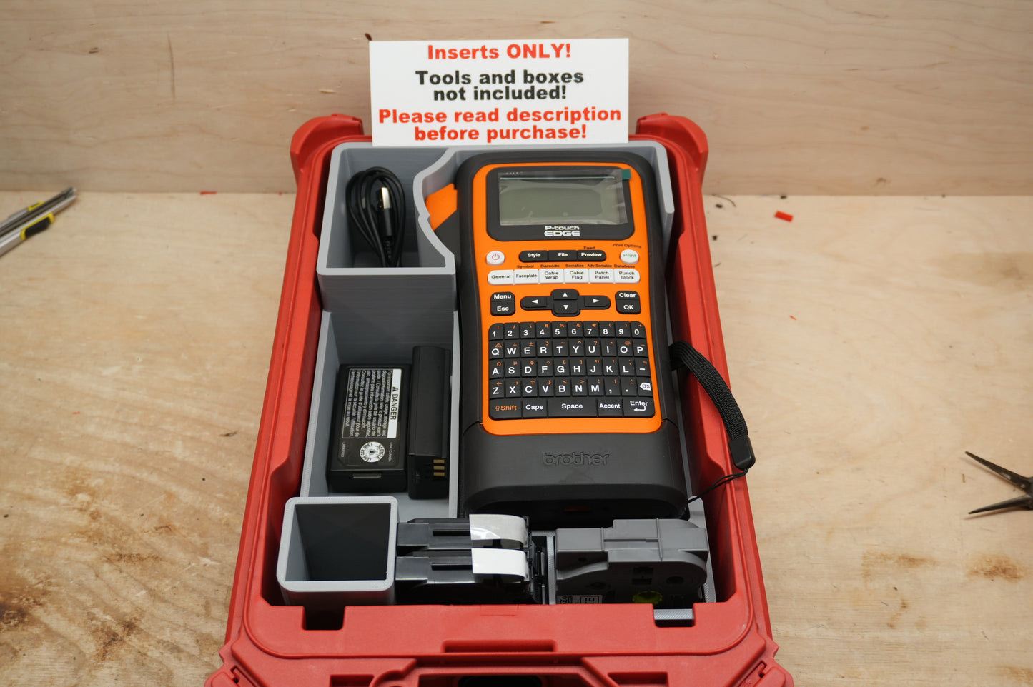 Packout Insert For Brother P Touch Edge E310 Label Maker (BL310)