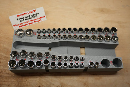 Packout Drawer Insert for M12 FUEL 3/8" Extended Reach High Speed Ratchet and 56-Piece Socket Set (ERASH HS) - Sidewinder Style